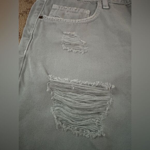 Current Elliot button fly mineral gray destroyed Scout Short NWOT 25 - Picture 3 of 11